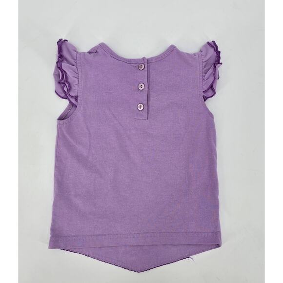 Vintage Y2K Disney Winnie the Pooh Embroidered Flutter Sleeve Top 4T - Picture 7 of 7